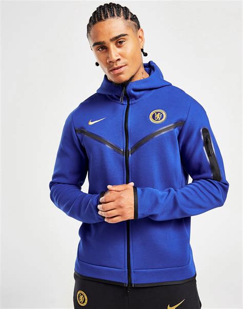 nike chelsea tech fleece trainingsbroek donkerblauw zilver|Chelsea Nike Tech Fleece Full Zip Hoodie .